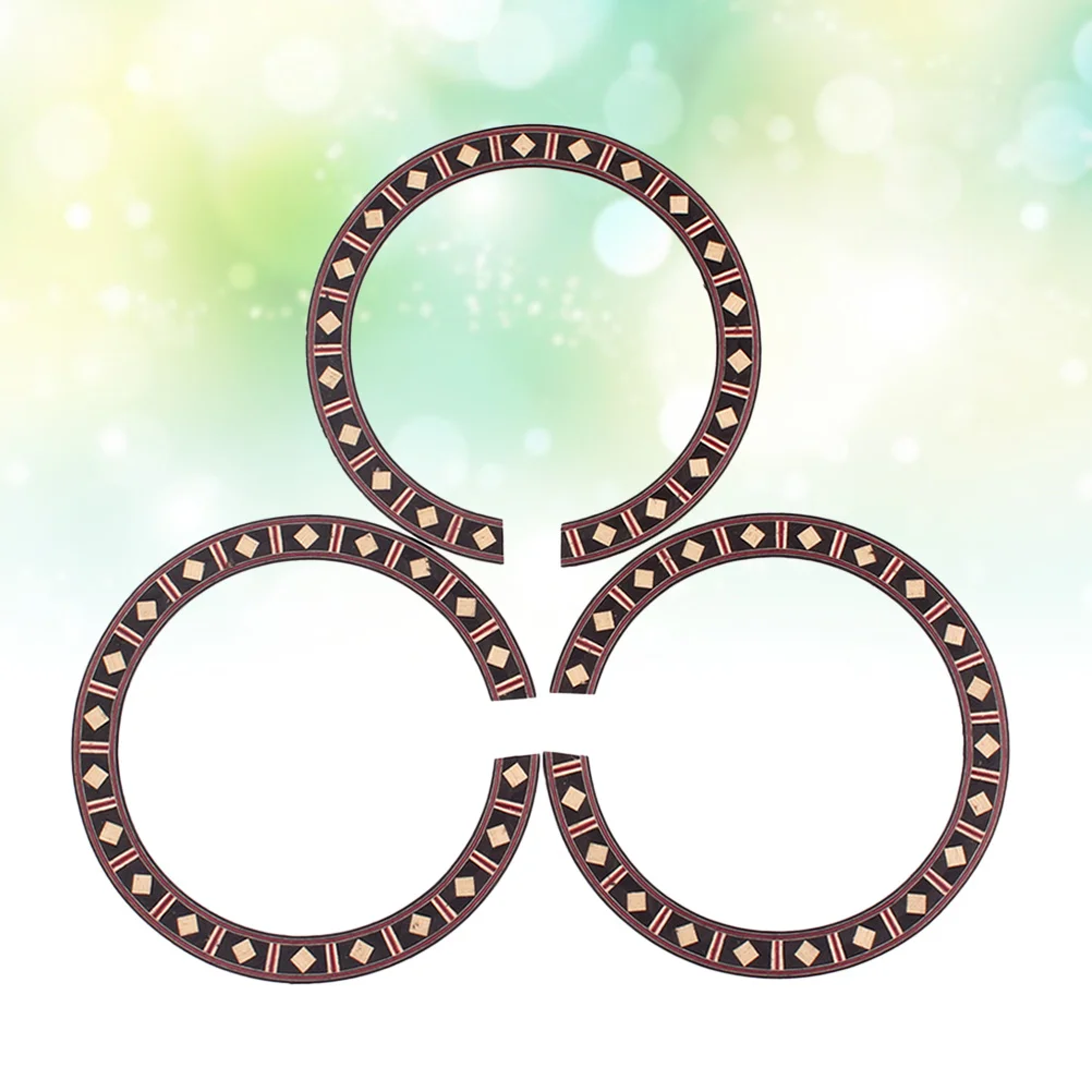 3 قطعة روزوود روزيت للجيتار الصوتية الكلاسيكية ثقب الصوت الديكور خشبية الغيتار روزيت اكسسوارات أجزاء الأدوات #5