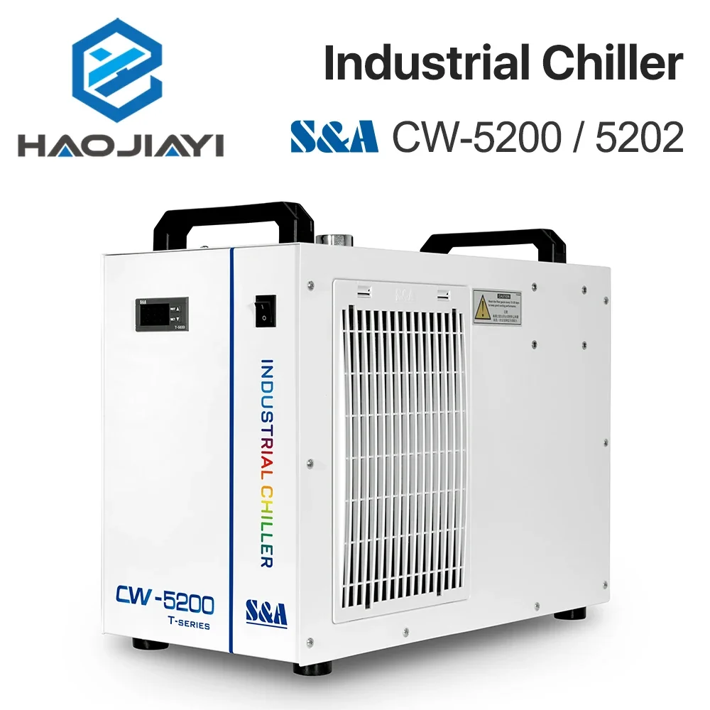 S& A CW5200 CW5202 Industry Air Water Chiller  for CO2 Laser Engraving Cutting Machine Cooling 150W Laser Tube