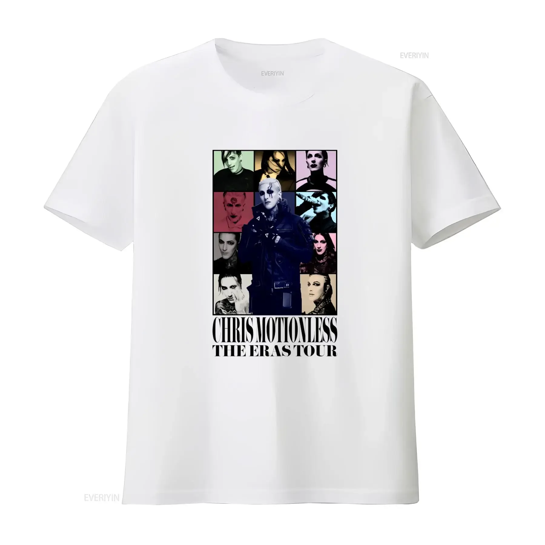 Chris Motionless The Era Tour Vintage Style Limited Edition T Shirt vintage Washed Slightly Soft designer clothes Stretched