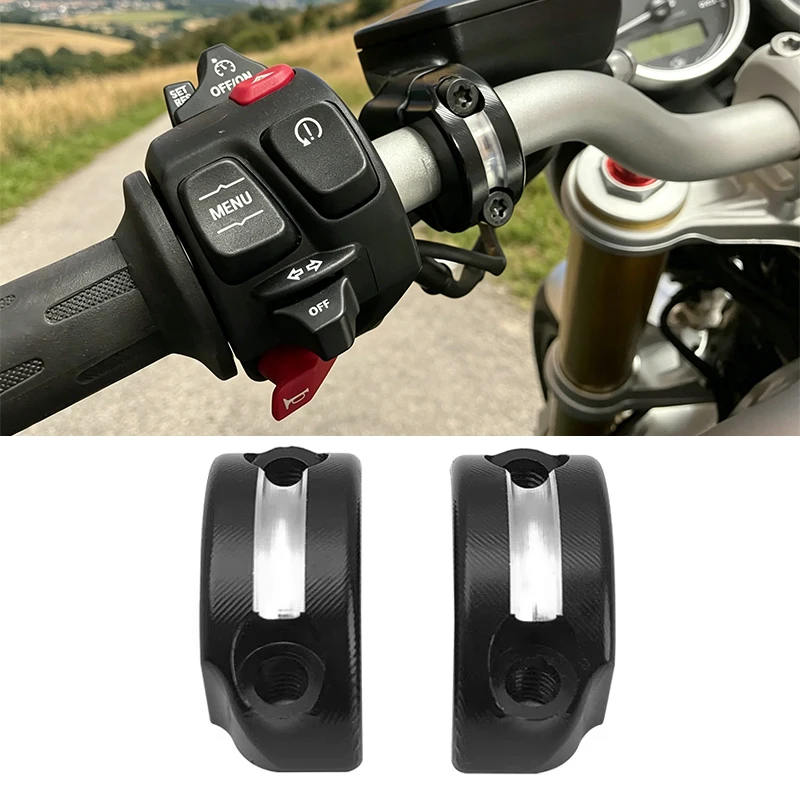 

Motorcycle Handlebar Mount Holder Rearview Mirror Handlebar Clamp Cover For BMW RNINET R Nine T Rnine T 2013-2023 2022 2021 2020