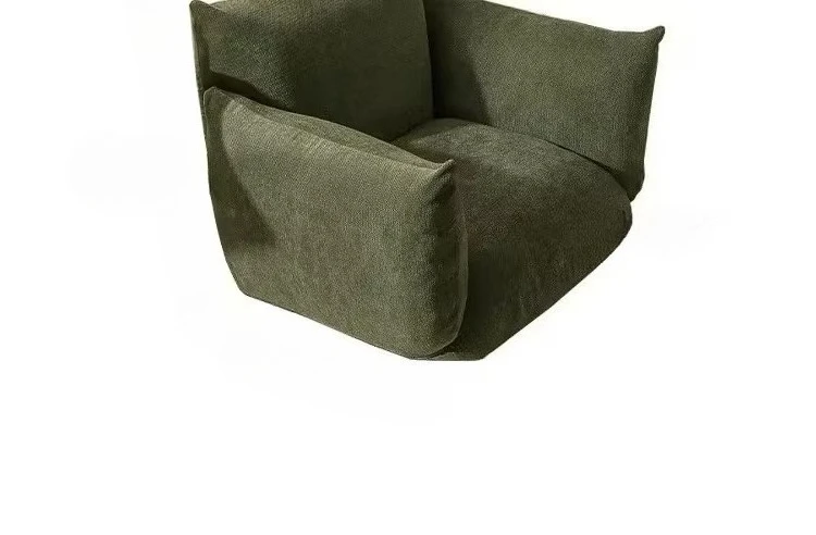 #Nordic Contemporary Single Sofa Chair Italian Tiger Print Fabric Solid Wood Leisure for Bedroom Apartment Balcony Modern Living