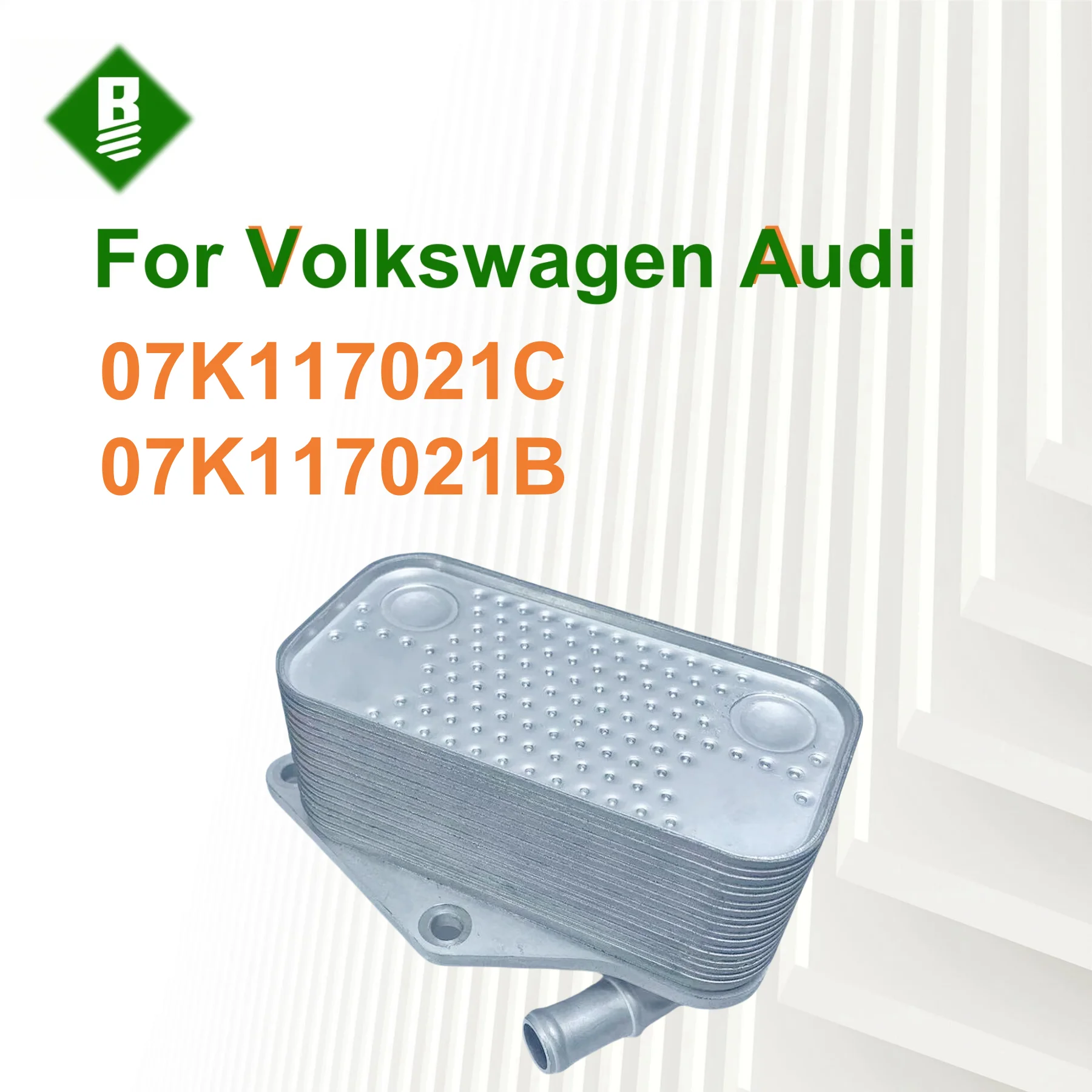 07K117021C enfriador de aceite para Beetle Golf Jetta New Passat 07K117021B