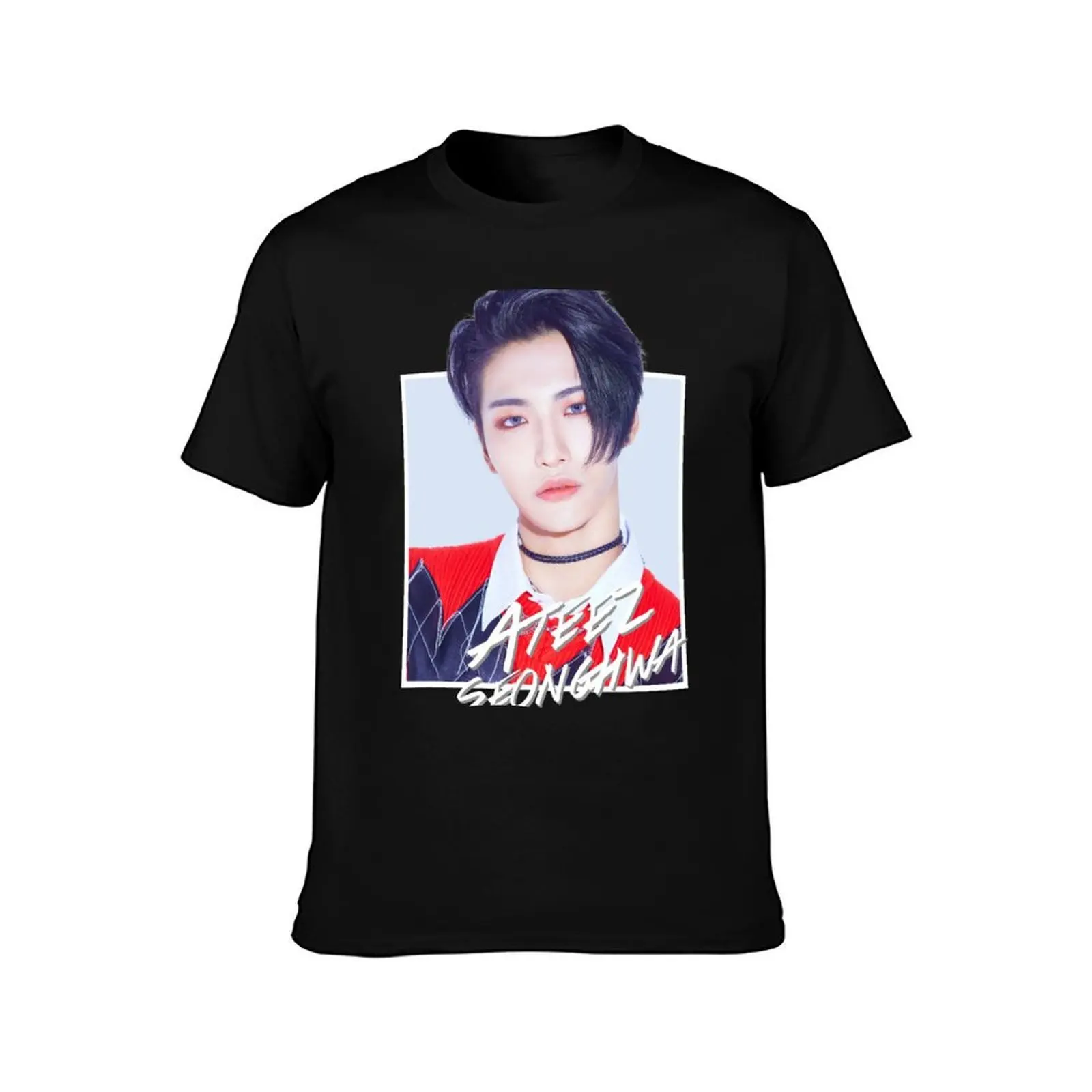 Ateez - Seonghwa T-Shirt Casual Daily Wear Short Sleeve Top T-Shirt