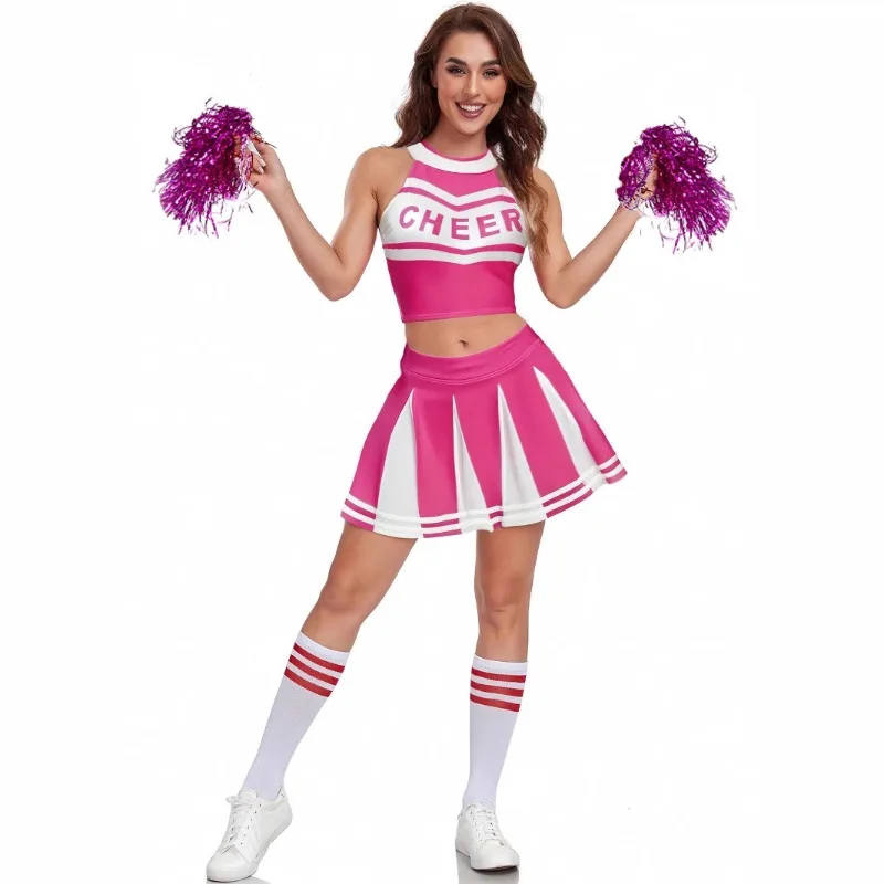 

2025 Cheerleader Costume Teen Girl Cosplay Outfit American European Stage Performance Clothing