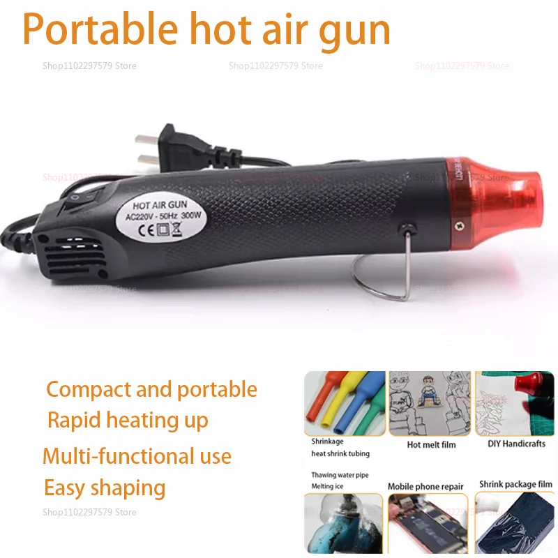 EU/US Hot Air Gun Soldering Temperature Blower Gun DIY Crafts Electric Power Hot Dryer Mini Heat Gun For Shrink Tubing Car Wrap