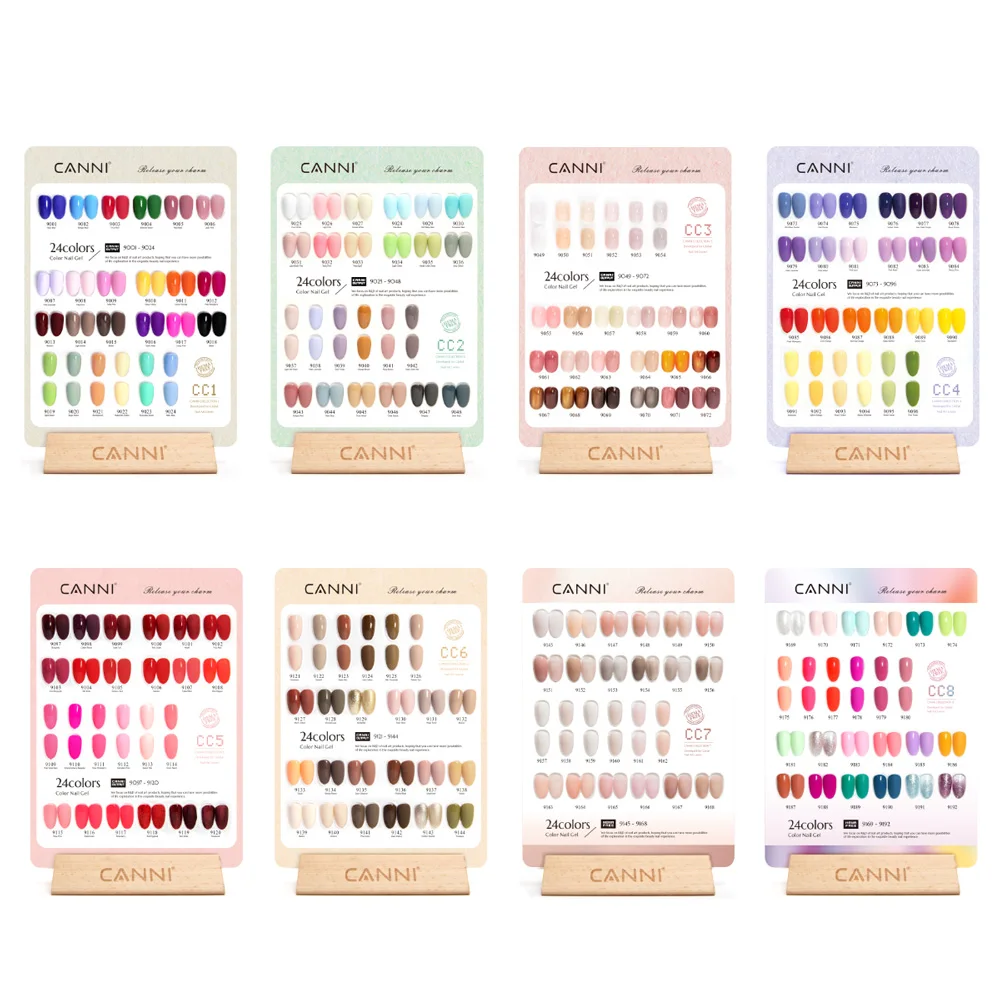 CANNI HEMA TPO Free 30PCS 9ml Gel Polish Set Soak Off UV LED Nail Varnish Kit, Long Lasting Manicure Gel for Nail Art Salon DIY