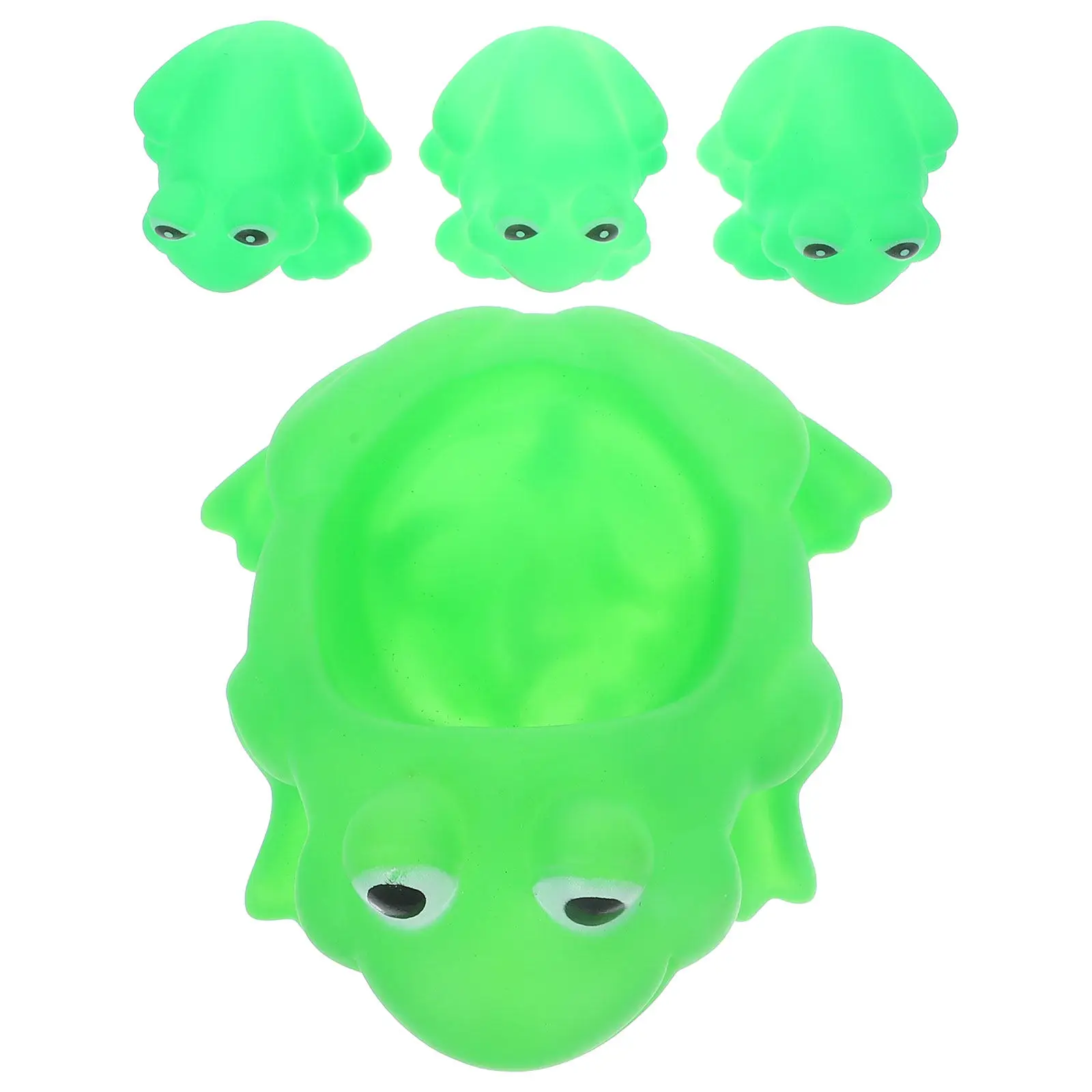 

Набор из 4 мягких виниловых игрушек-лягушек для ванны: веселые игрушки для купания малышей, подарки для вечеринок, игрушки для душа