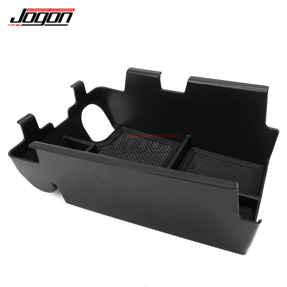 Black Car Interior Central Console Armrest Storage Box Organizer Cover Trim For Ford Mustang Dark Horse EcoBoost GT S650 2024