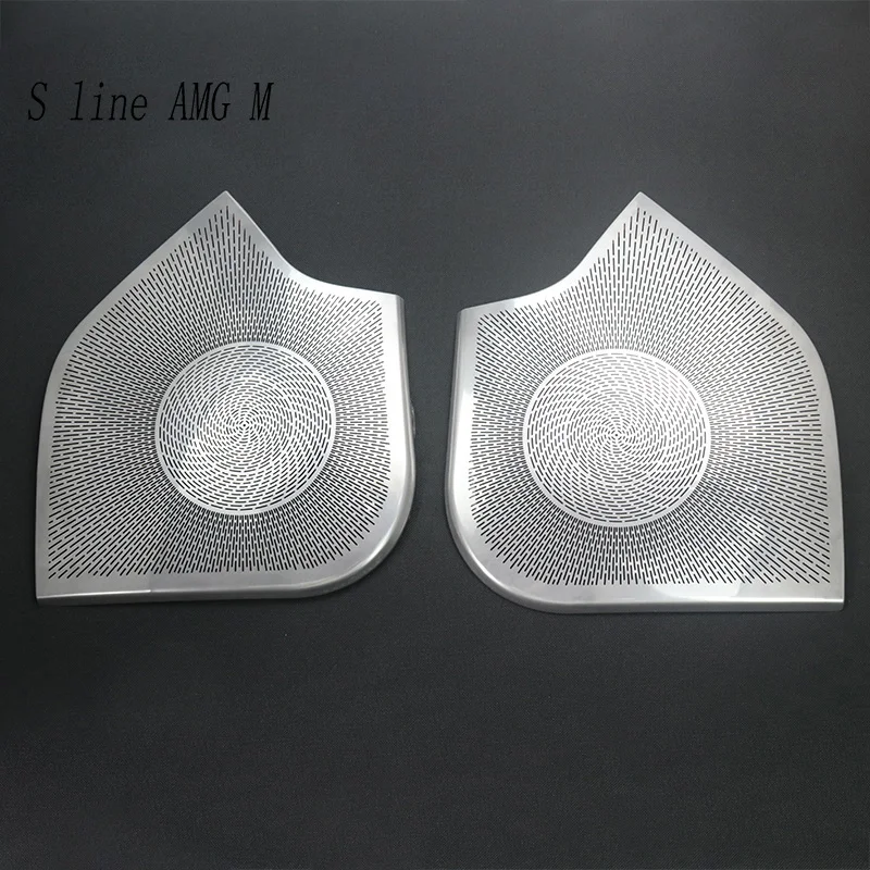 Car Interior Door Audio Sound Loudspeaker Cover Grill Repair Stickers Trim For Mercedes Benz C class W203 2002-2006 Accessories