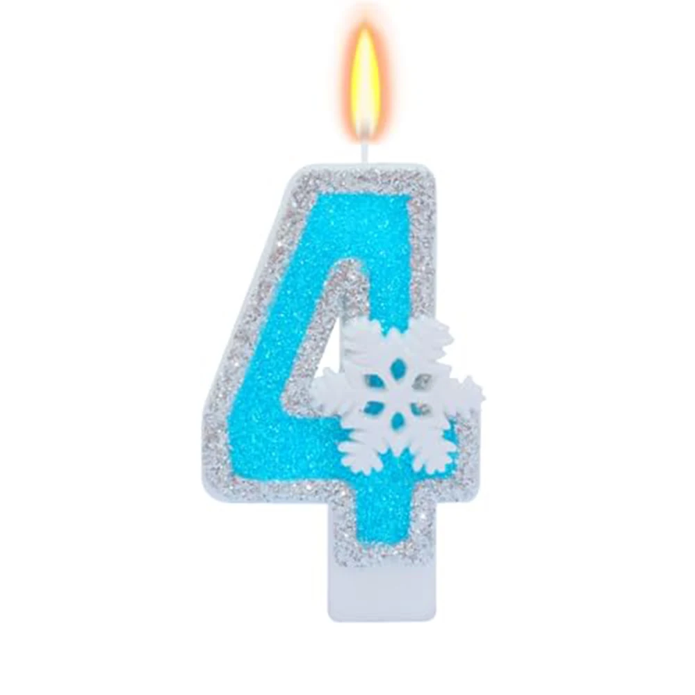 زينة كعكة الأميرة المثلجة ، زينة كيك كب كيك للشتاء ، فضي وأزرق ، لوازم حفلات أعياد الميلاد