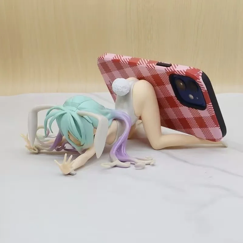 9cm Anime Bunny Girl kawaii Figurka Akcji Model PVC Zabawka Lalka Uchwyt na Telefon Dekoracja Biurka Ozdoba Samochodowa Kolekcjonerskie Prezenty