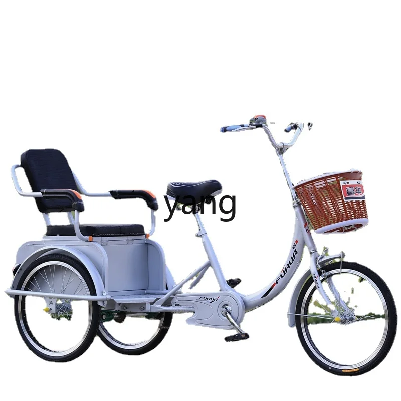 CX Elderly Three-Wheel Manual Scooter Adult Carrying Cargo