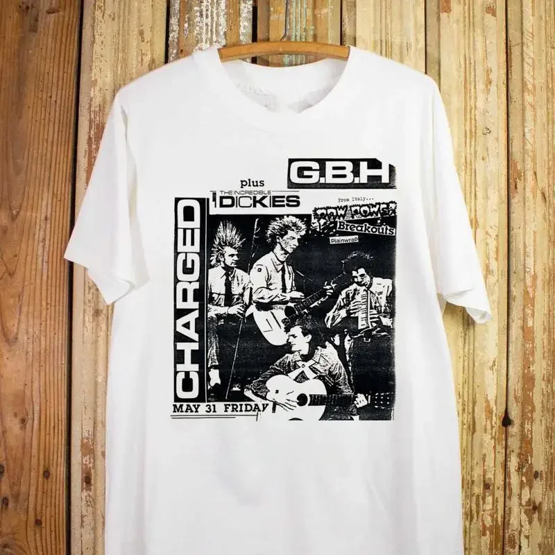 Charged GBH Days Tour Album Music Cotton T Shirt All Size DI482