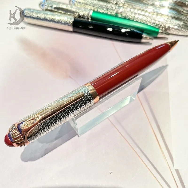 Luxuriöser Kugelschreiber mit Drehmechanismus aus Metall als Geschenk zum Schulanfang für Schmuck und Uhren – Detail 6