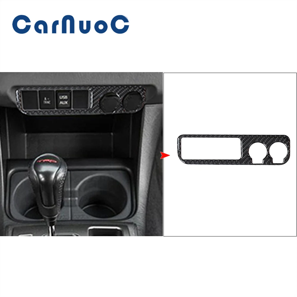 

For Toyota Tacoma 2012-2015 Central USB Inport Panel Decorative Cover Trim Car Interior Trim Accessories Carbon Fiber Sticker