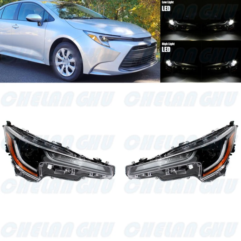 

LED HeadLight For Toyota Corolla 2023 2024 1 Pair Front HeadLamp DRL With LED Bulbs car accessories 81150-12N20 81110-12N20