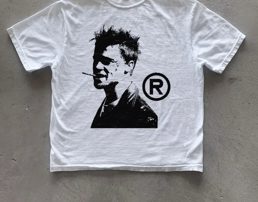 Fight Club Hip Hop Y2K Graphic Cotton T-shirt Unisex Summer Short Sleeve Fashion Oversized Unisex Streetwear Trendy Short soft