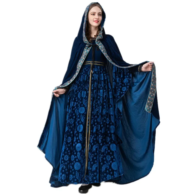 Costume de Cosplay reine gothique Vintage européenne médiévale, robe de soirée de princesse victorienne du palais de la R