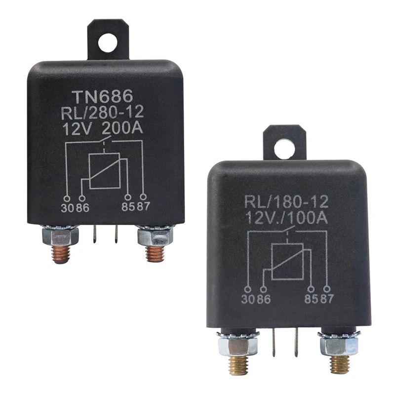 High Current Relay Starting relay 200A 100A 12V/24V Power Automotive Heavy Current Start relay Car relay