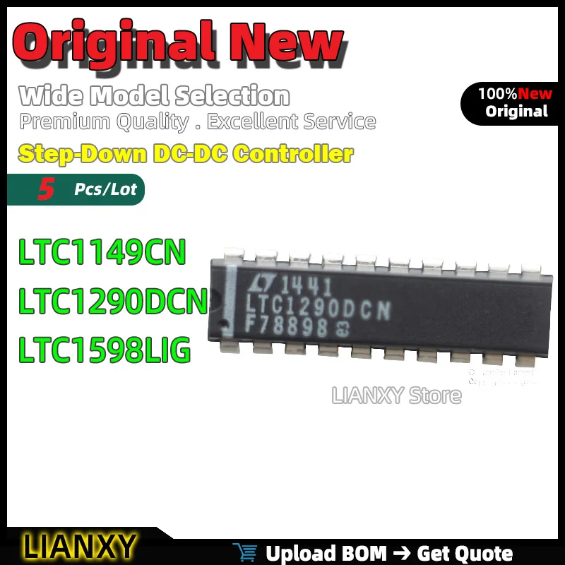 5pcs DIP-16 LTC1149CN LTC1290DCN LTC1598LIG Step-Down DC-DC Controller New Original