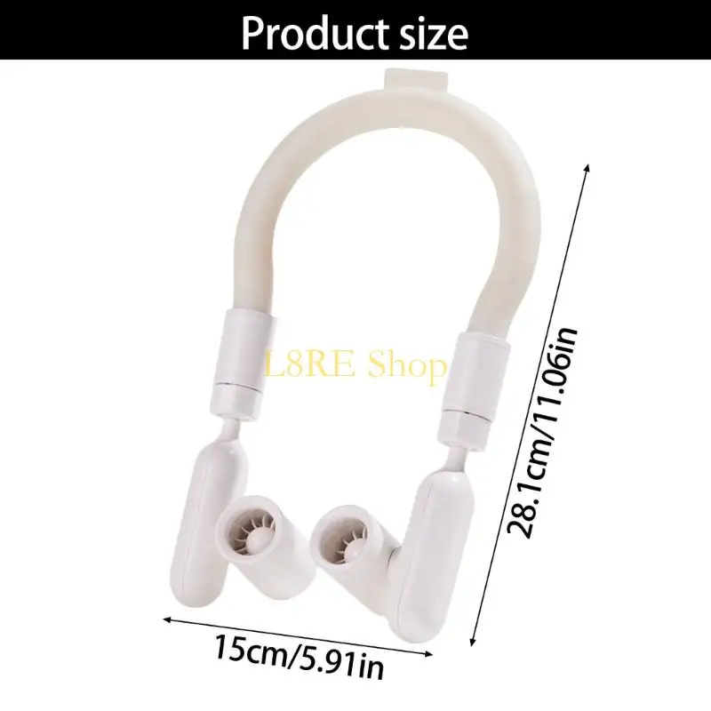 L8RE الرقبة معلقة مروحة معجزة لا يمكن ارتداؤها لا يمكن ارتداؤها