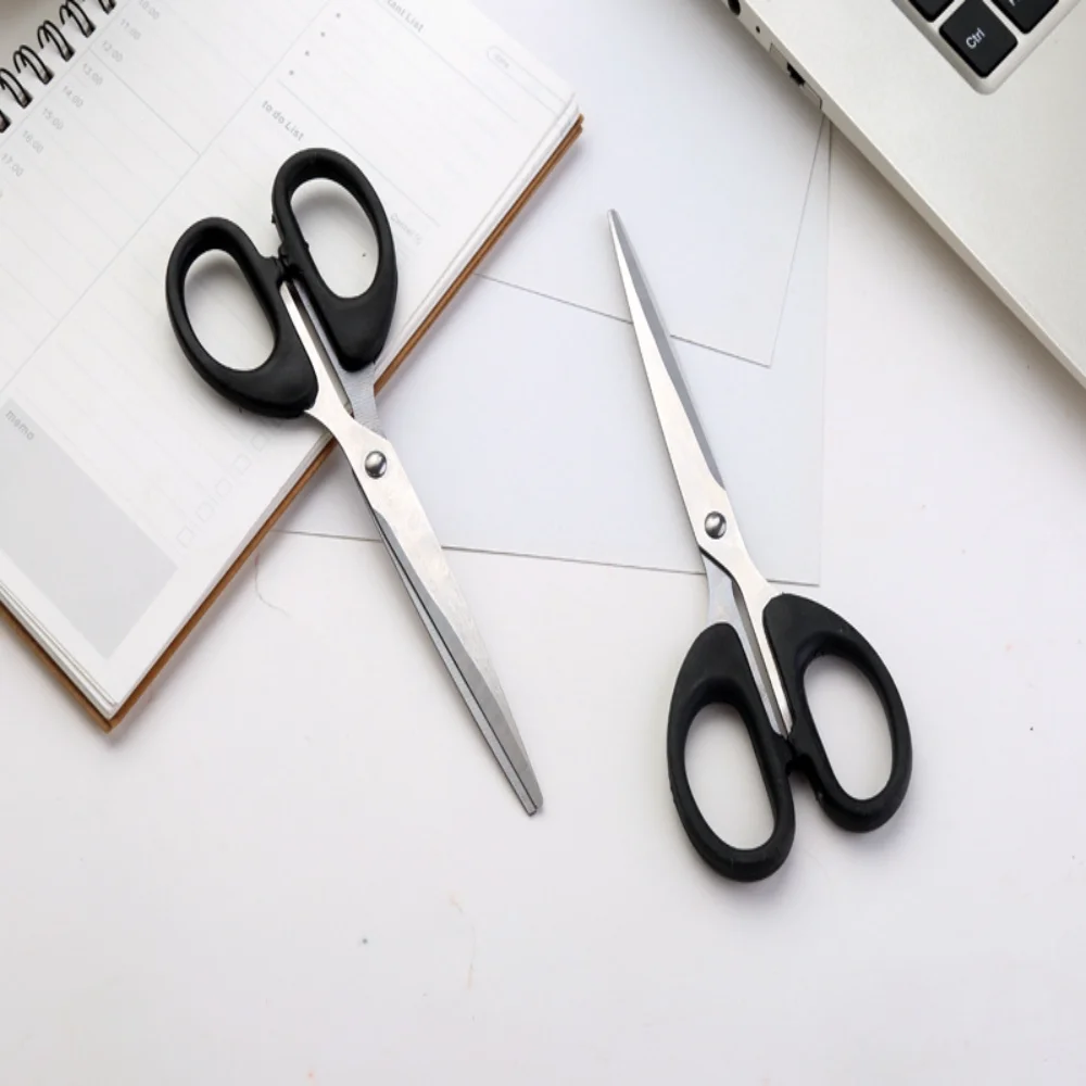 オフィスはさみ ステンレス鋼 小、中、大 ブラック 多目的家庭用はさみ 学生 手作り紙切り