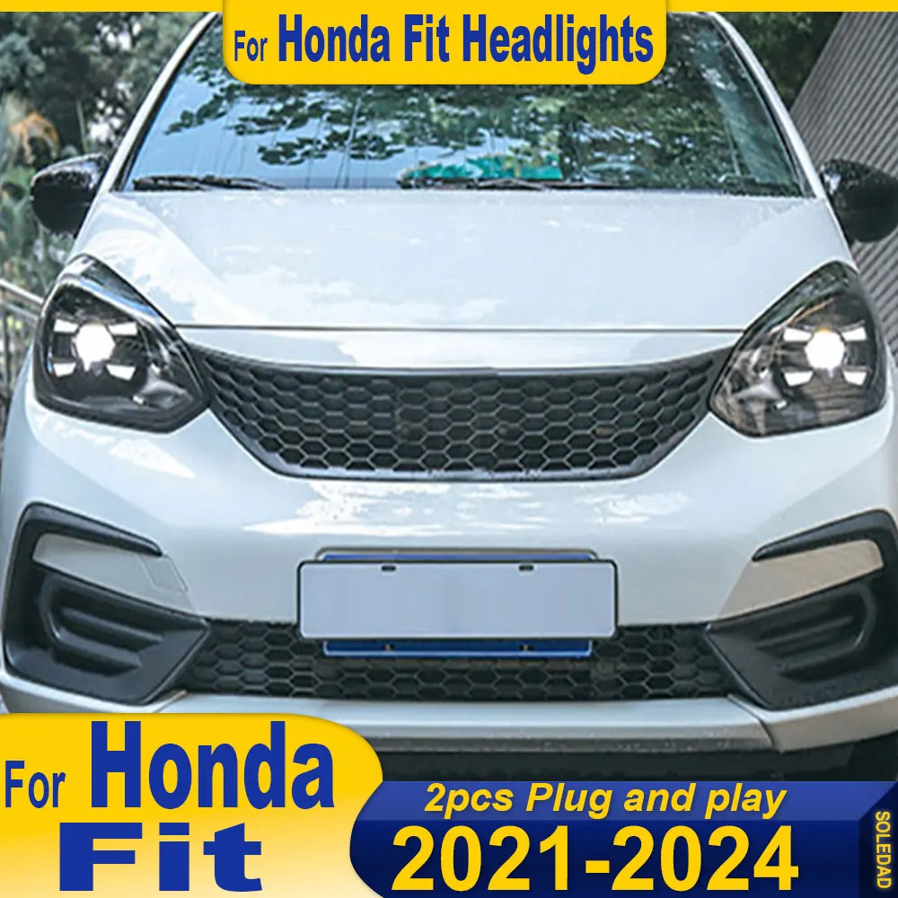

For Honda Fit GR9 2021-2024 LED Auto Headlights Assembly Upgrade High Quality Dynamic Projector Lens Car headlights Accessories