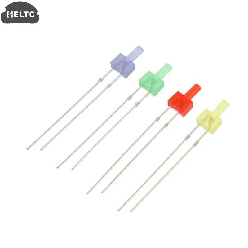20Pcs 2MM Tower LED Diode Long Pin Through Hole Indicator Light Low Bright Power For Circuit DIY Equipment Signal Lamp