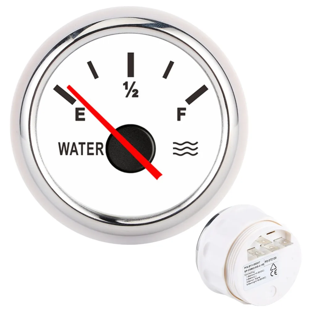 

Pointer 52mm Water Level Gauge 2 Inch Liquid Level Meter Pointer Water Gauge Tank Gauge Yachts