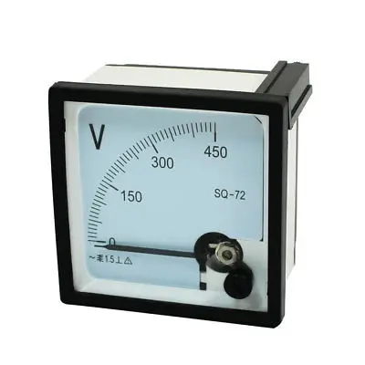 나사 장착 전압 패널 계량기 전압계, 클래스 1.5, AC 0-450V, SQ-72