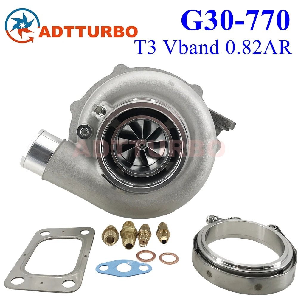 G30-770 G-SERIES T3 Vband 0.82AR 880704-5005S G30 770 58mm 880704-5006S Turbo Performance Turbine 475-770HP 2.0L-3.5L For Garret