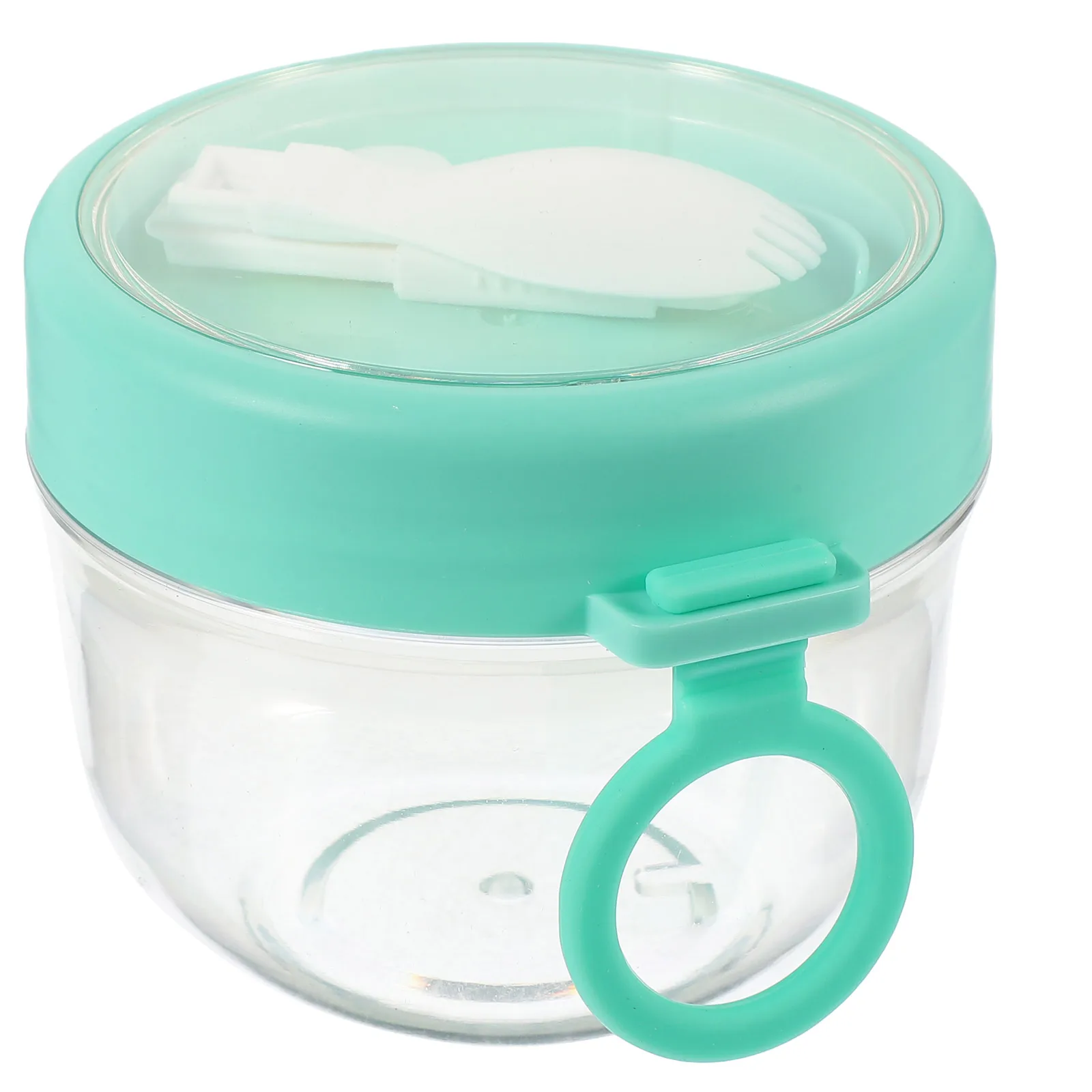 

Portable Breakfast Cup 128ml Cereal Container Spoon Yogurt Salad Fruit Oats Jar Leak Proof Safe Travel Office Storage