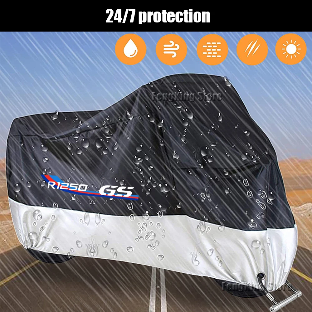 Housse de protection UV pour moto BMW R1250 GS R 1250 GSA R1250GS/Adventure, imperméable, pour l'extérieur, anti-pluie, anti-poussière, neige, soleil