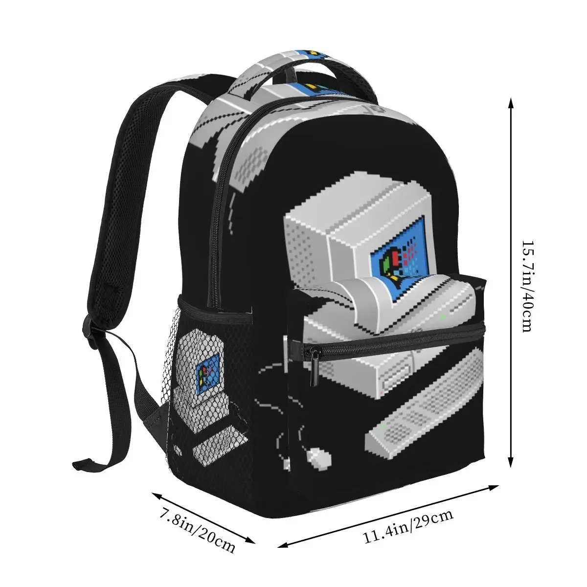Custom Bag Windows Vaporwave Backpack Hot Sale Daypack Large Capacity Children BookBag School Bag Shoulder Bags For Men Women