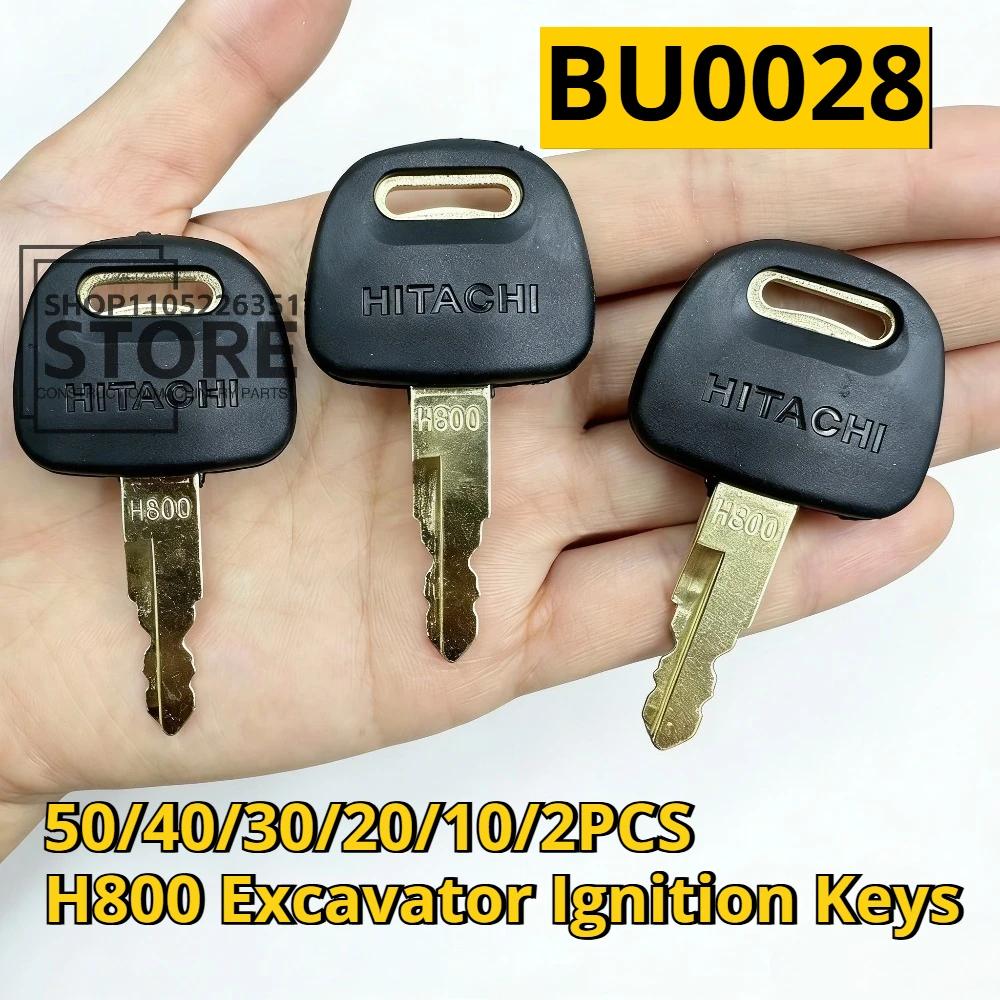 

Ключи зажигания BU0028 H800 для экскаваторов Hitachi ZAX ZAXIS EX120 EX200 ZAX210, 50/40/30/20/10/2 шт., замок двери, захват