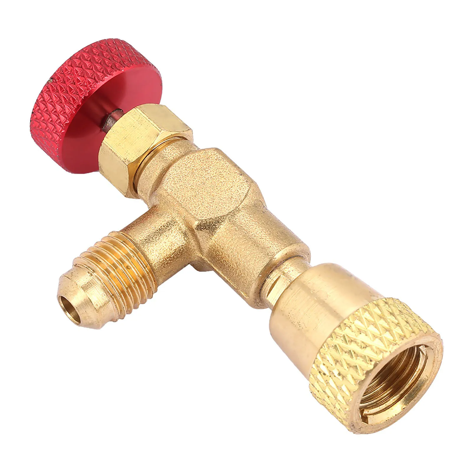 Air Conditioning Safety Valve 5/16in To 5/16in Thread R42/410 Refrigerant Charging Valve Liquid Flow Control Valve