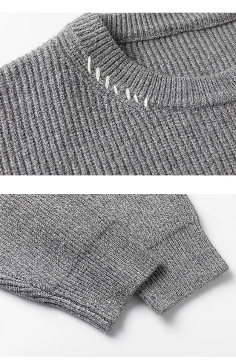 ฤดูใบไม้ผลิฤดูใบไม้ร่วงเสื้อกันหนาวผู้ชายStreetwearแฟชั่นหลวมสบายๆถักเสื้อกันหนาวผู้หญิงOversizeคู่เสื้อกันหนาวคริสต์มาส