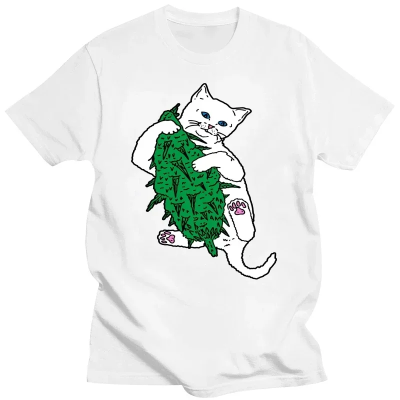 Lord Nermal T Shirt Vegan Cat T-Shirt 100 Percent Cotton Oversize Tee Shirt Fun Casual Printed Short Sleeves Men Tshirt 2024 hot