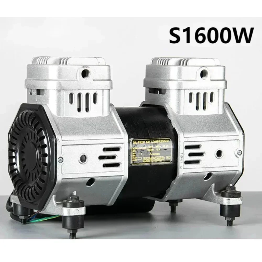 1600W 220V 140L/min 0.7mpa Silent Oil-free Engine Pump Air Compressor Accessories Pumping Copper Wire Head Pump Head