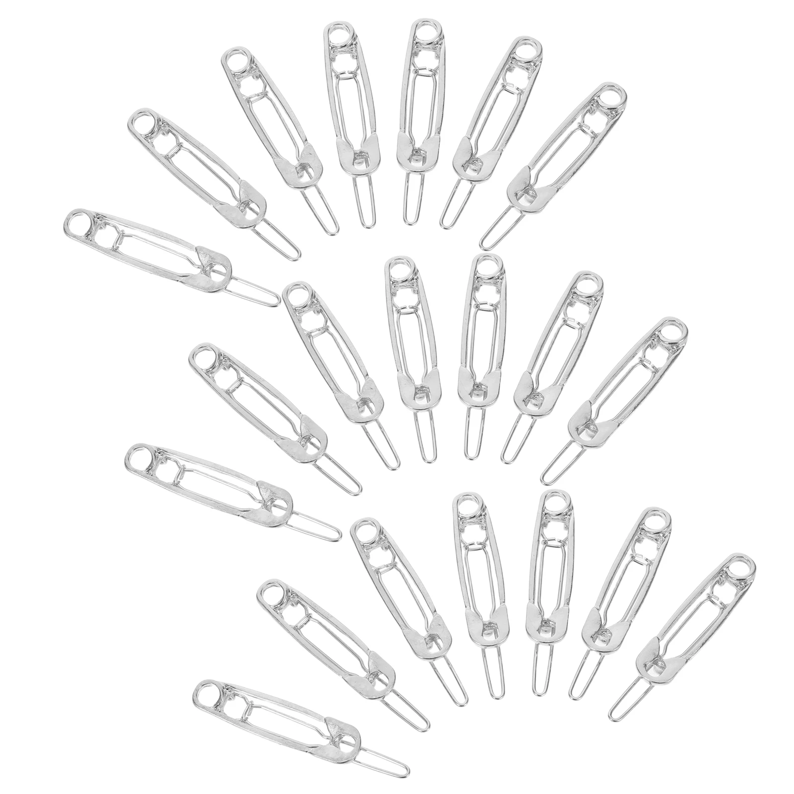 

24 Pcs Glossy Pin Hair Clip Alloy Accessories European and Bangs Clips Miss