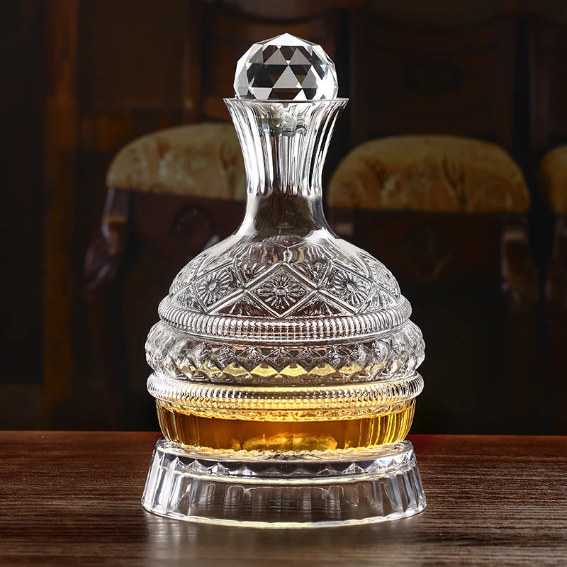 

360 ° Вращающийся домашний графин, креативный диспенсер для вина с современным дизайном, кухонный бар, незаменимый