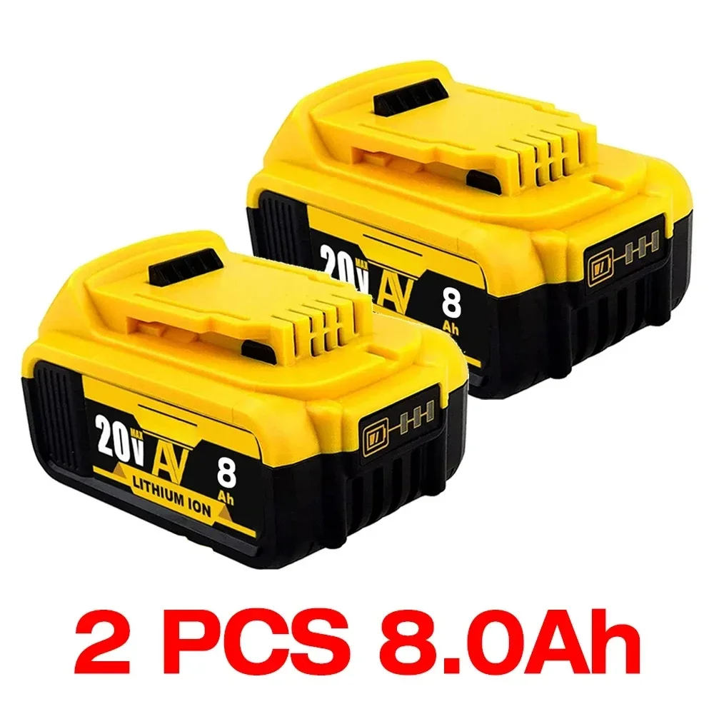 Original DCB200 20V 8000mAh Lithium Replacement Battery For Dewalt 18V DCB184 DCB200 DCB182 DCB180 DCB181 DCB182 DCB201 DCB206