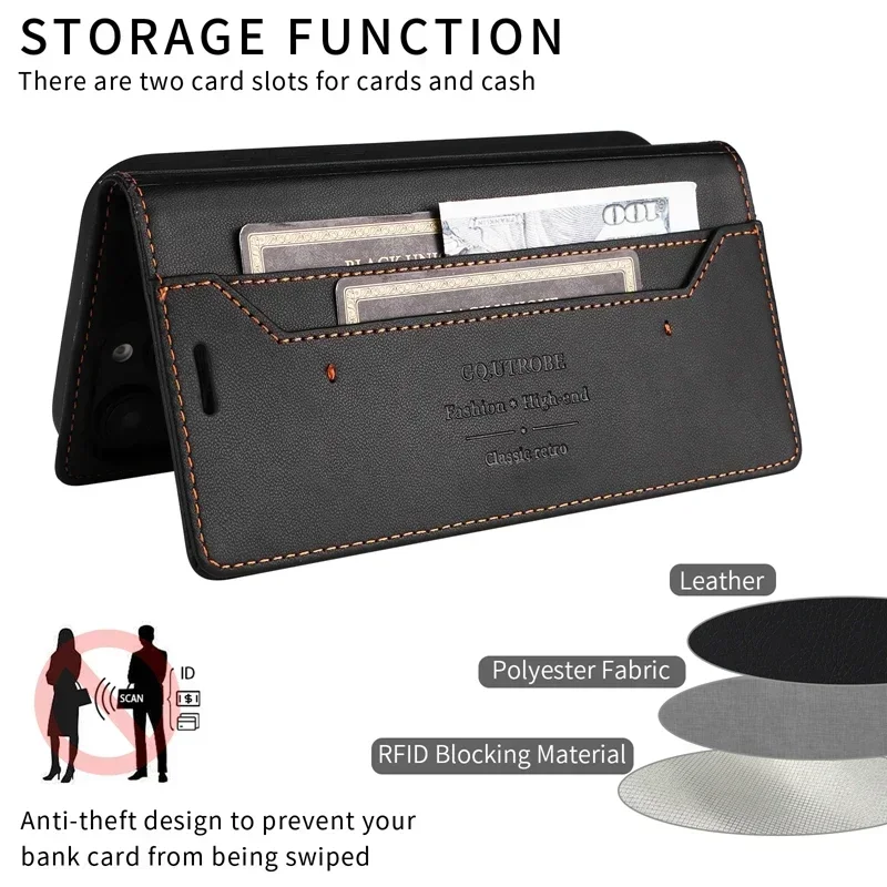 ل Xiaomi Redmi 15 حافظة Redmi15 171 مللي متر حافظة هاتف جلدية الوجه على s ل Xiaomi Xiaomi Redmi 15 محفظة غطاء مغناطيسي eتوي Fundas