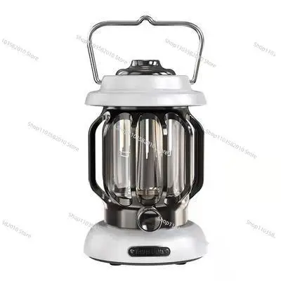 New waterproof portable stepless dimming USB rechargeable outdoor portable retro camping light