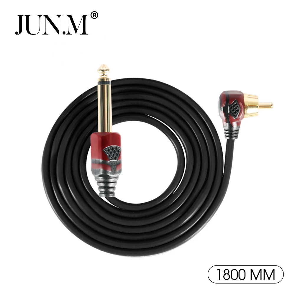 High Quality Tattoo Machine Clip Cord RCA/DC Plug For Tattoo Power Supply Pedal Hook Line Audio Cable Permanent Makeup Accessory