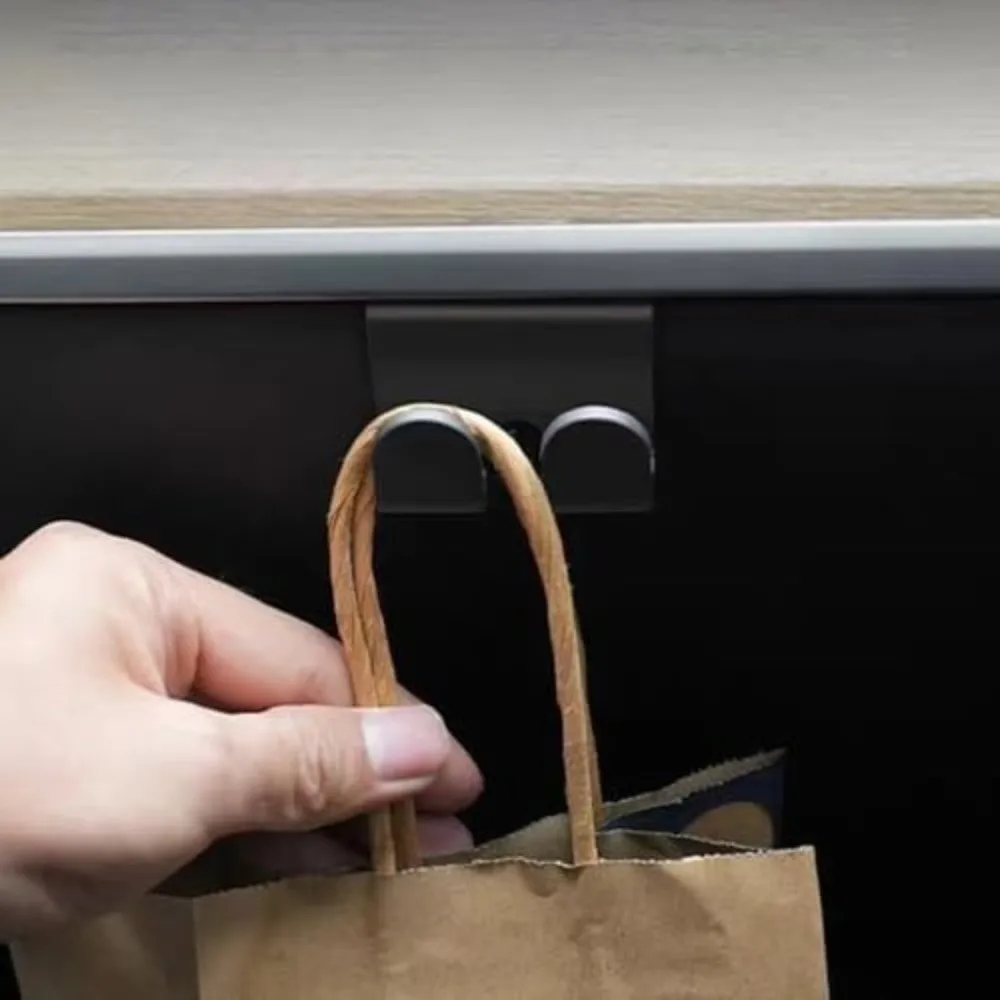 Durable ABS Glove Box Hooks Non-Slip Heavy Duty Bag Hooks Easy Install Car Purse Holder for Tesla Model 3 Model Y Car