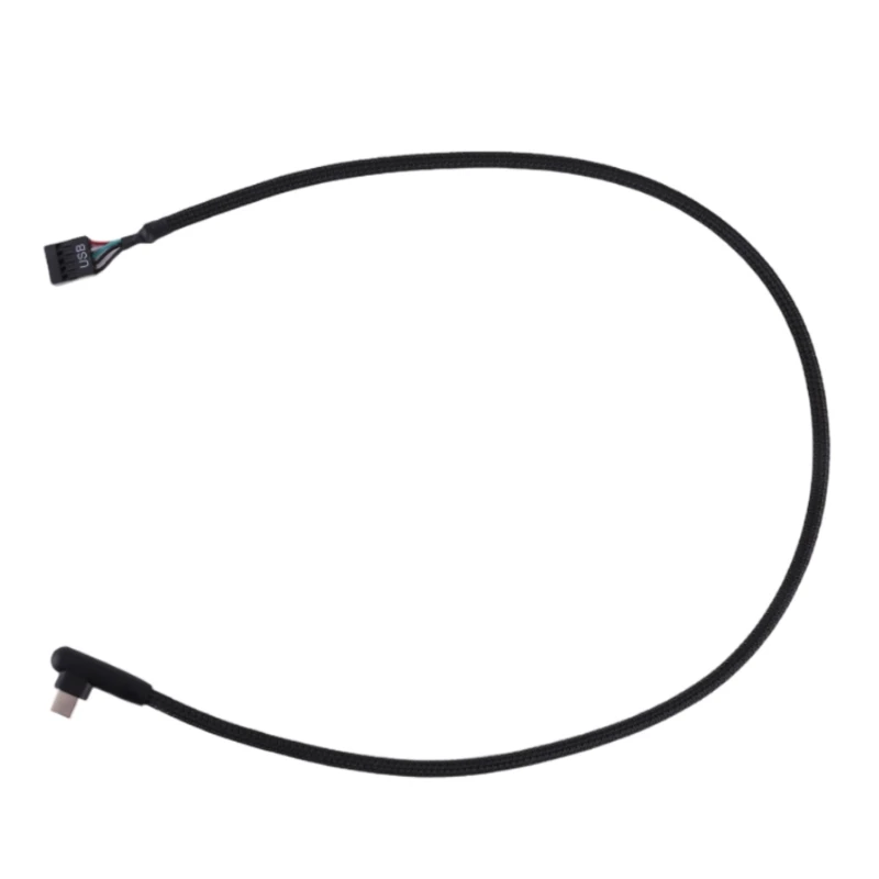 

Shielded USB 9Pin to Type C Data Cord Optimal Performances and Protections USB 9Pins TypeC Data Cable Mesh Line 60CM