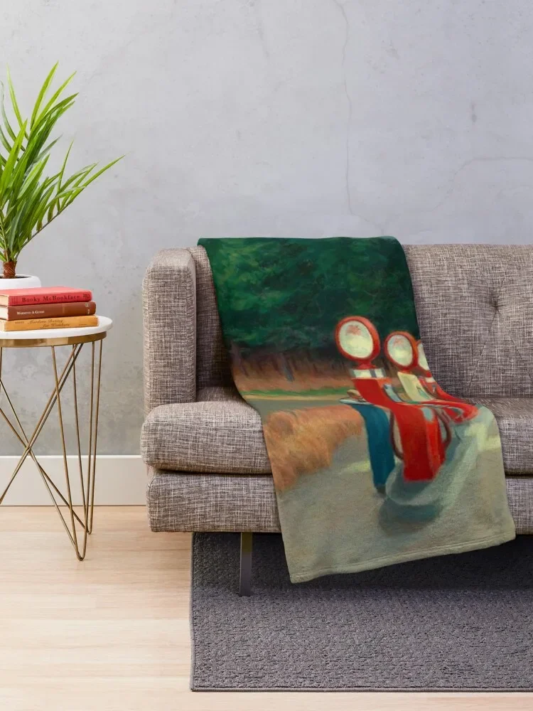 Edward Hopper - Gas, Art reproduction Throw Blanket decorative Baby Thermal wednesday Blankets