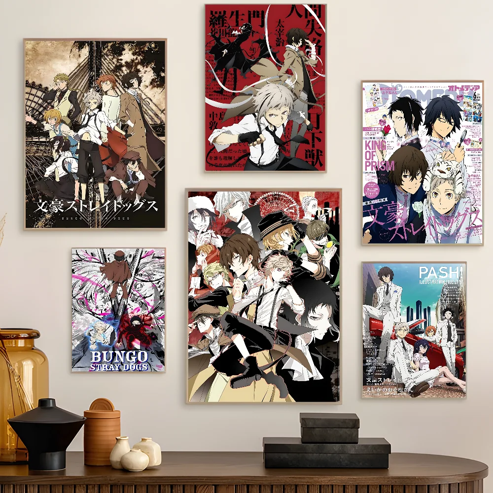 

Bungo Stray Dogs Anime Classic Movie Posters HD Quality Poster Wall Art Painting Study Nordic Home Decor