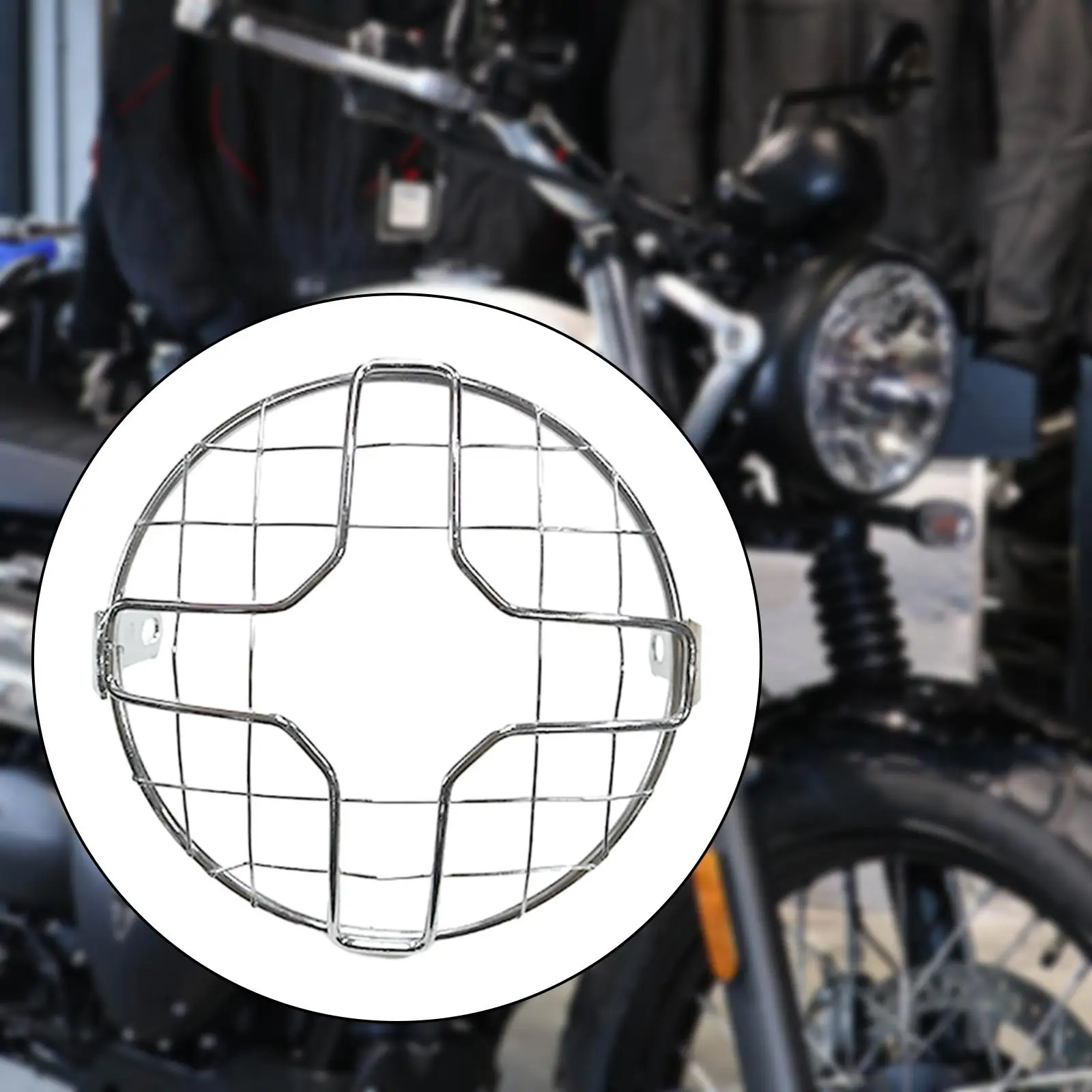 Motorcycle Headlight Grill Guard Lamp Cover Accessories for Motorcycle Repair Parts Convenient Installation Professional